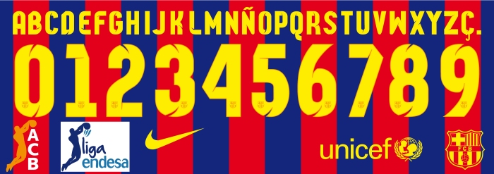 Barcelona Basket 2015 font