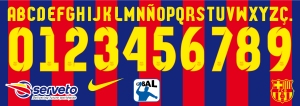 Barcelona 2015 handball font